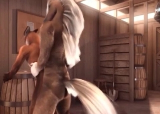 Cartoon fox sucking cock