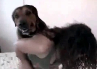 Crazy and fast dog sex action