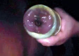 Horse cock cums a massive jizz load
