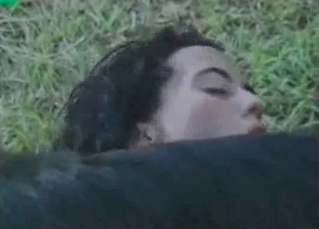 Tanned lass fucked by a horse