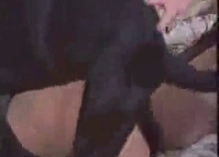 Bleached slut and her small puppy