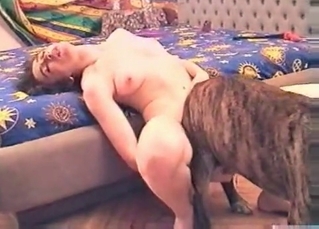 Ass to pussy zoophilic action
