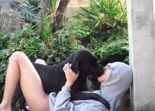 Kiss and fuck your lovely dog