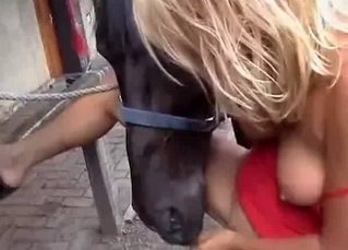 Filly and a cute blondie