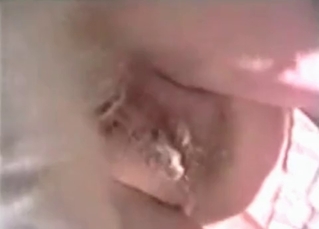 Great dog pounding blonde