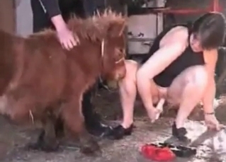 Fatty and a cute little pony