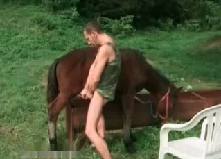 Zoohile enjoys his horny horse