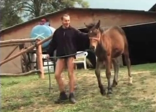Daddy is sucking a horse dick